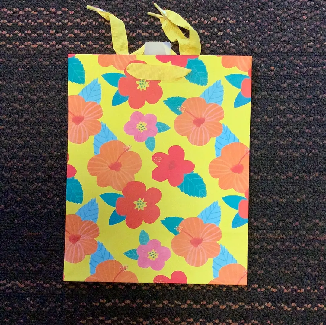 National Brand Floral Yellow Gift Bag 1