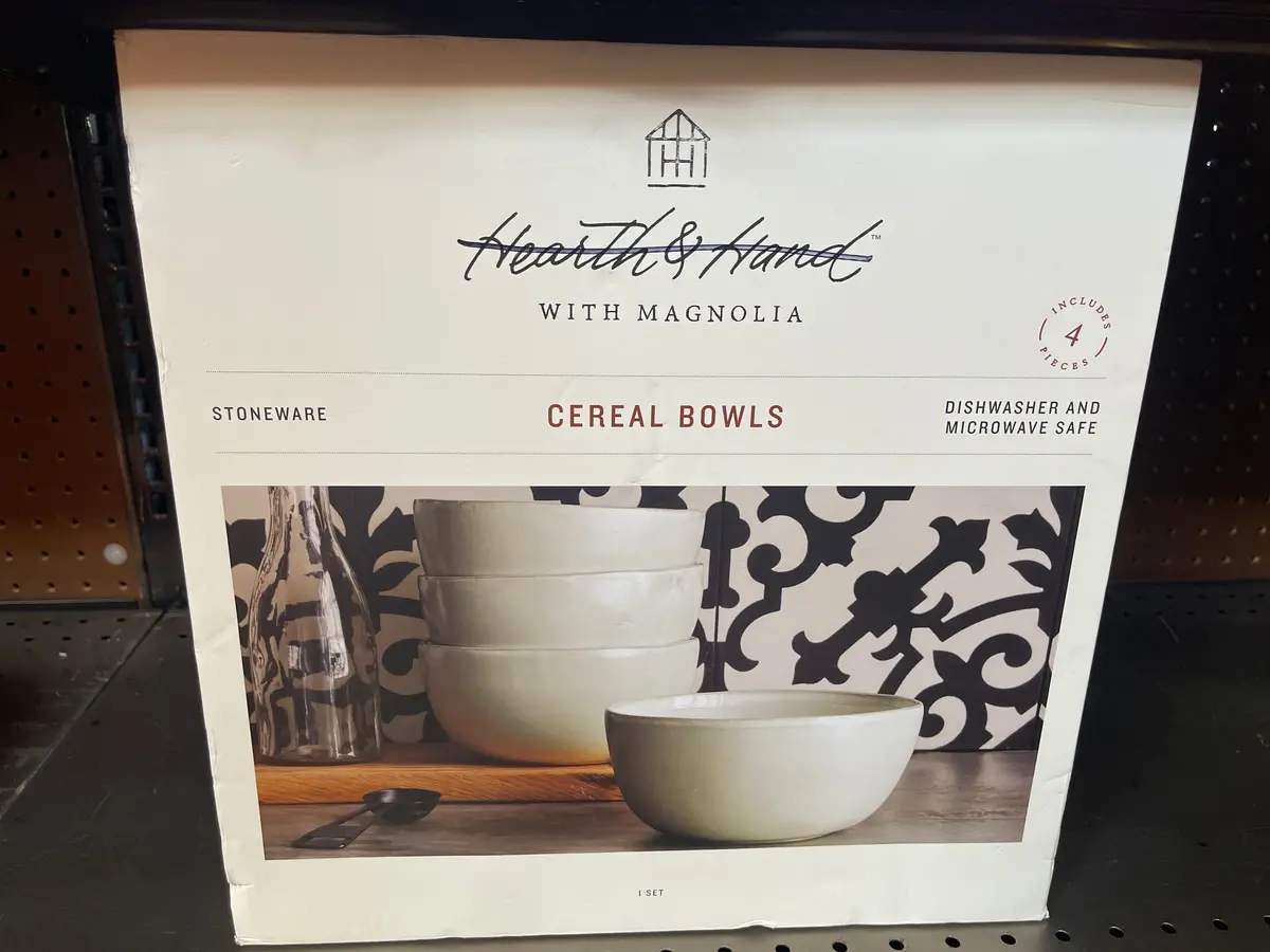 15Oz 4Pk Stoneware Cereal Bowl Set Cream 1