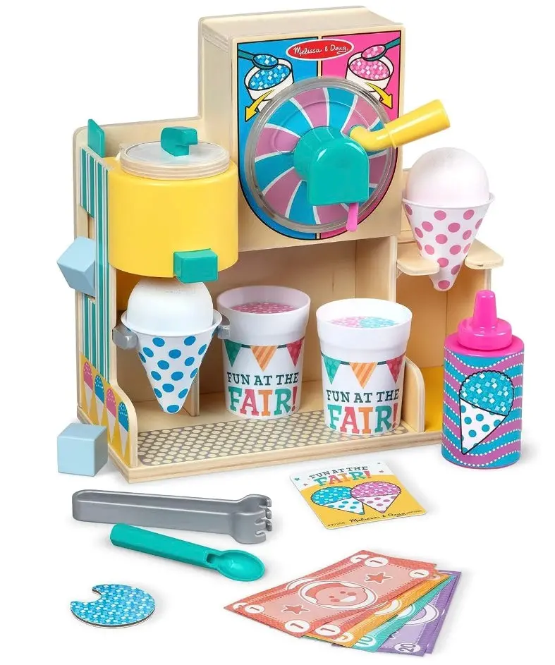 Melissa & Doug Fun At The Fair! Wooden Snow-Cone And Slushie Play Food Set 1