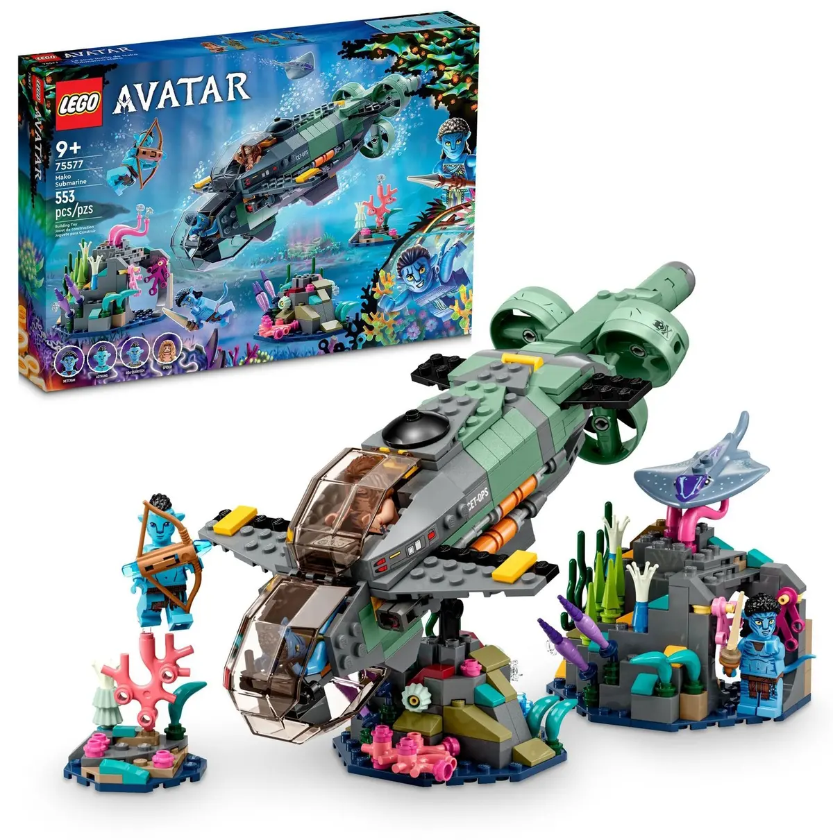 Lego Avatar: The Way Of Water Mako Submarine Toy 1