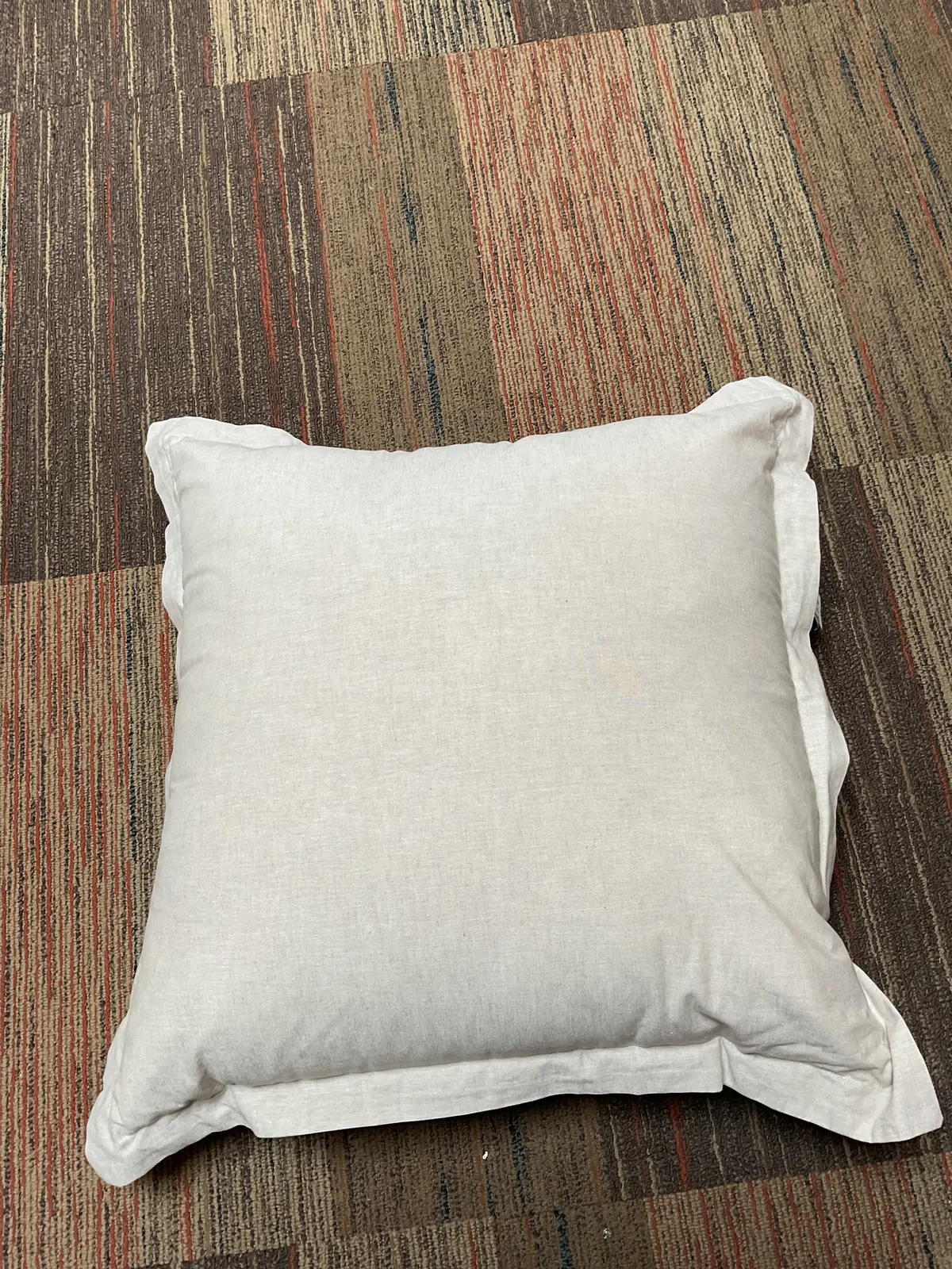 Euro Cotton Linen Blend Chambray Decorative Throw Pillow
Natural 1