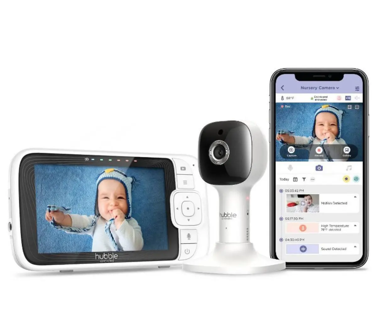 Hubble Connected Nursery Pal Cloud 5"
Smart Hd Baby Monitor With Night Light 1