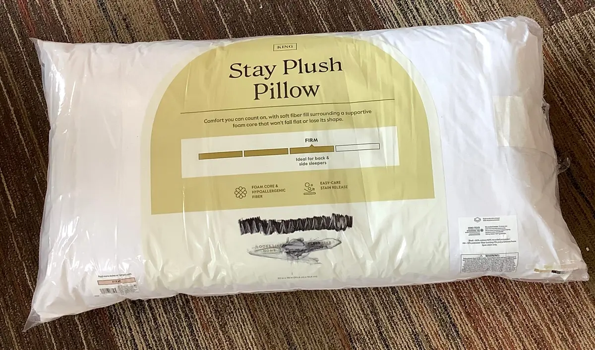 King Firm Stay Plush Bed Pillow 1