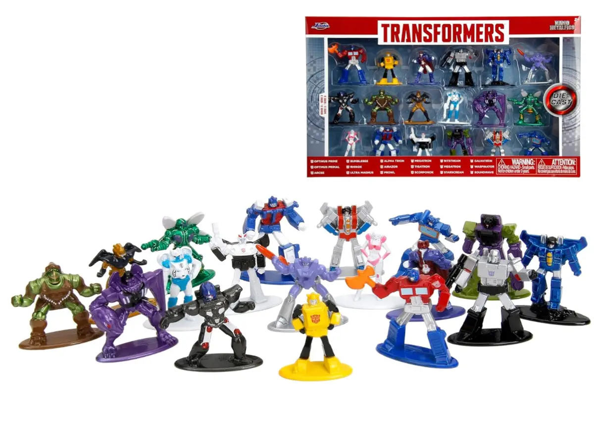 Transformers 1.65” 18- Pack Wave Series 3- Cast Figures Nano Metalfigs Toys 1