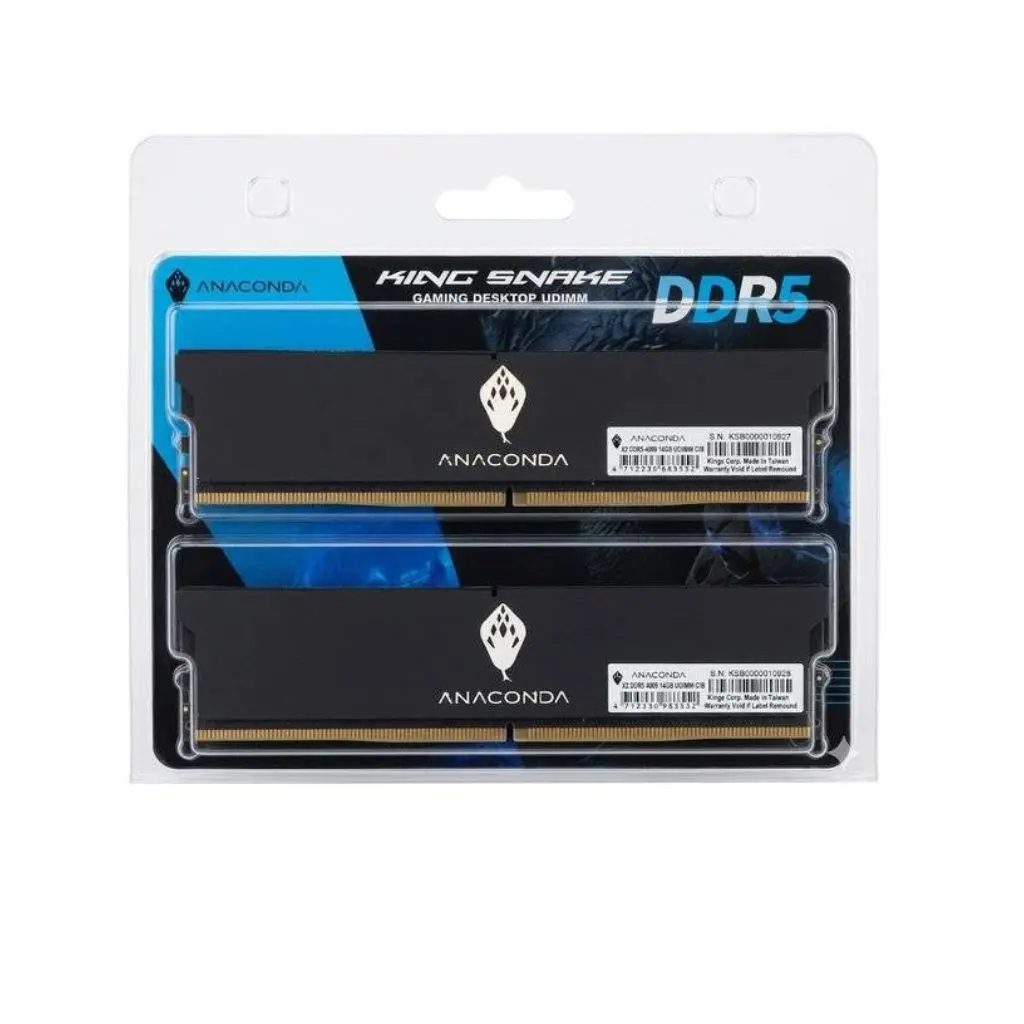 Anaconda King Snake K5 Ddr5 32Gb (2X16gb) 6000Mhz Cl38 - Black 1