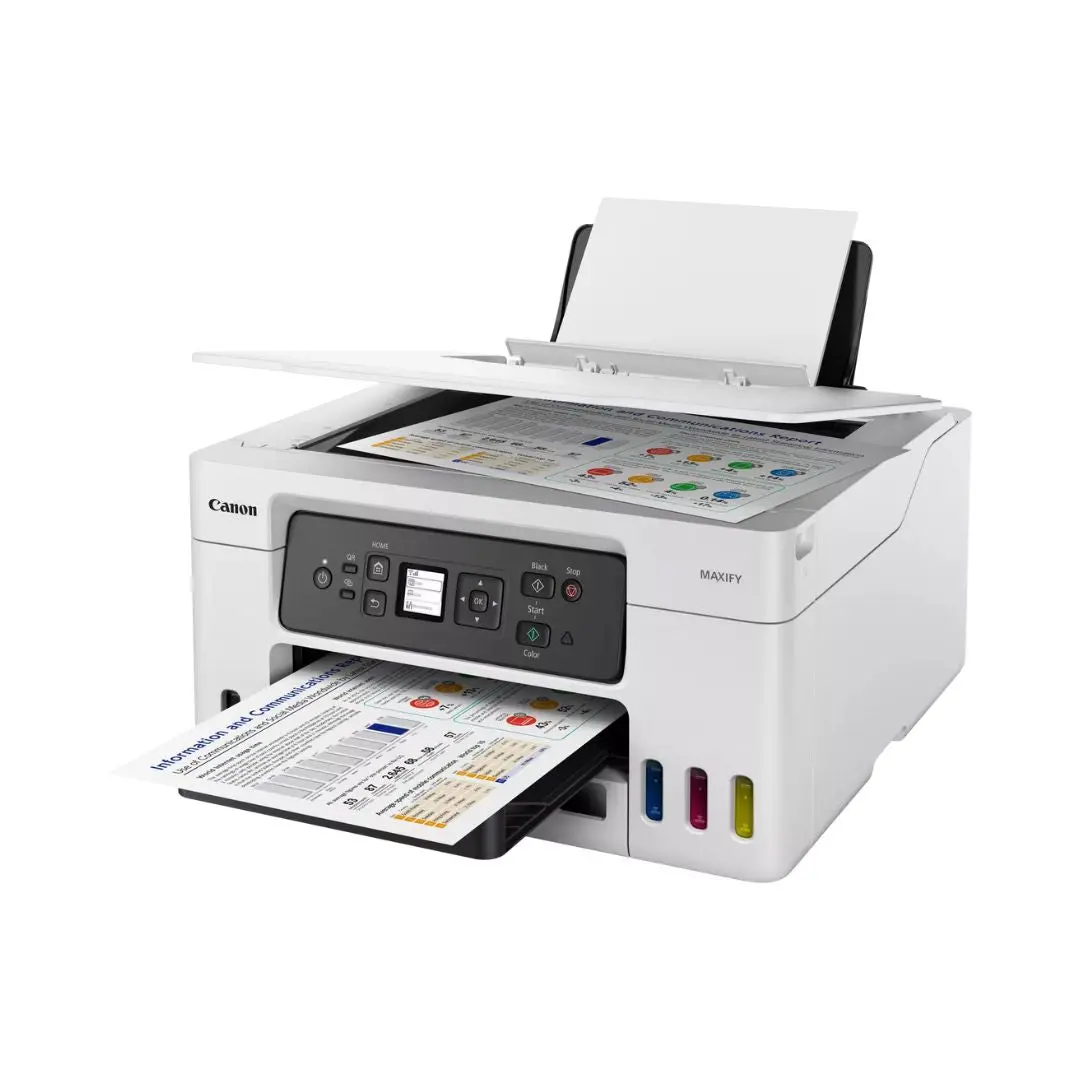 Canon Maxify Gx3040 Wireless 3-In-1 Refillable Megatank Inkjet Printer 1