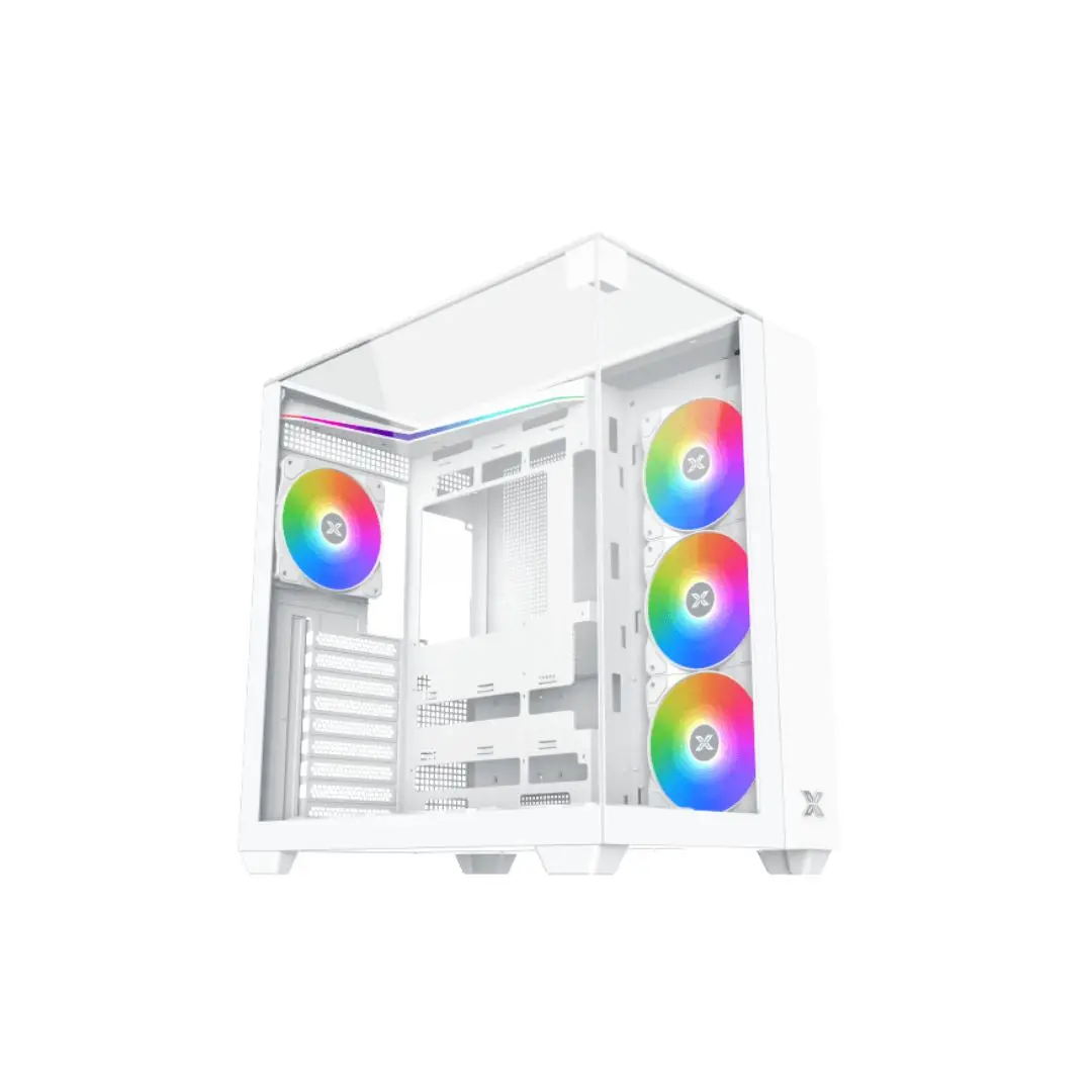 Xigmatek Aqua V Mid Tower Case - Arctic White 1