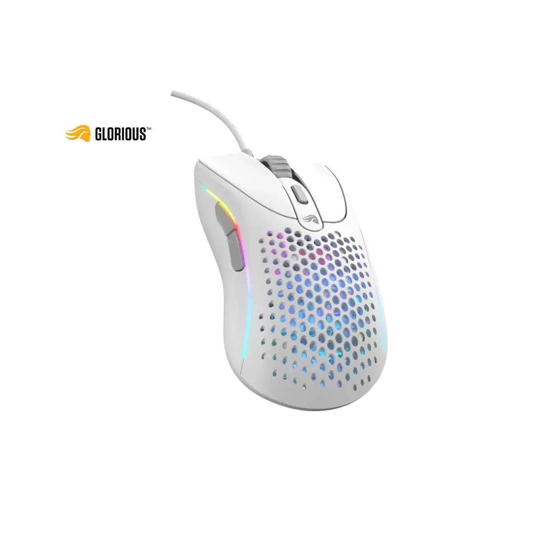 Glorious Gaming Model D2 Wired Gaming Mouse - Matte White 1