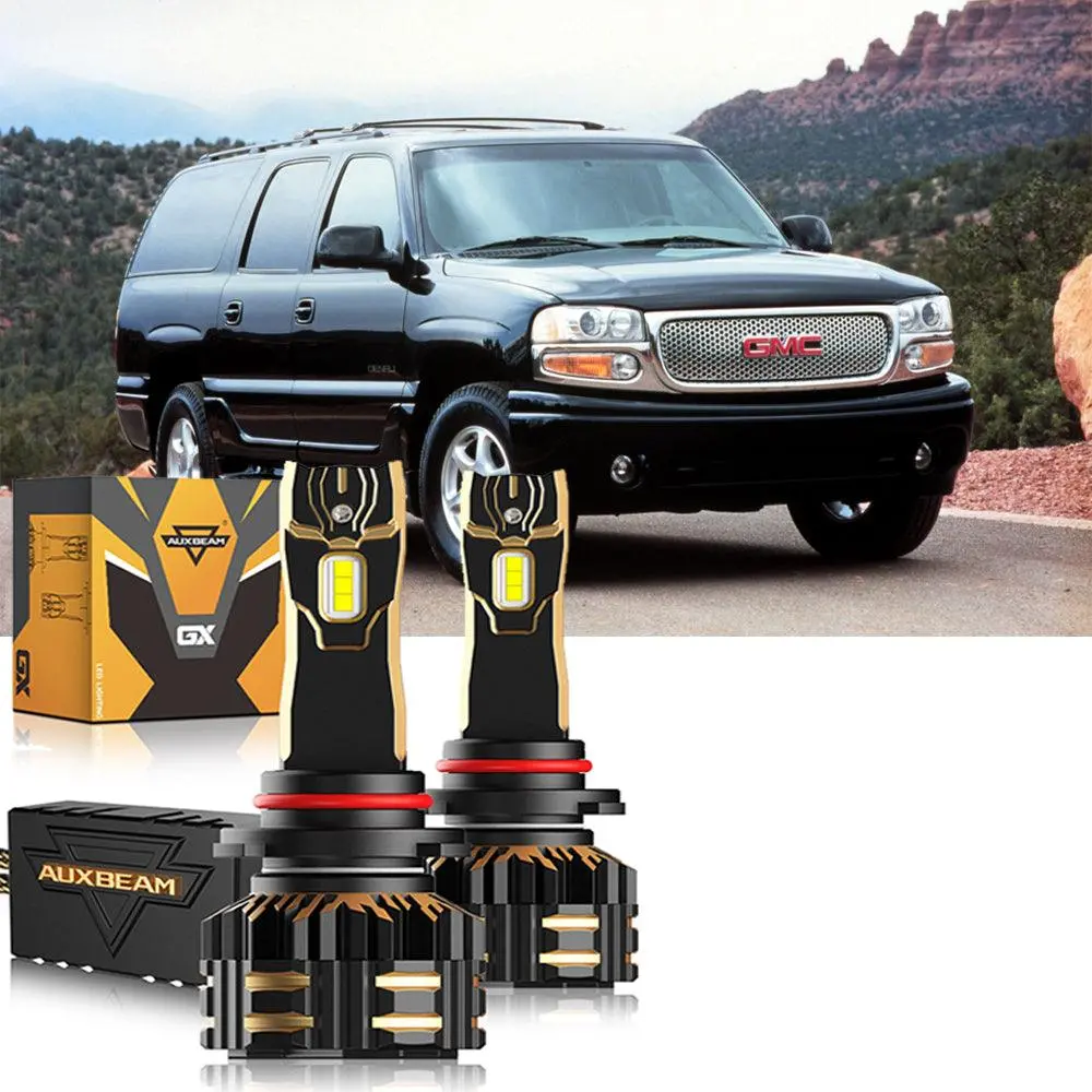 For 2000-2001 Gmc Yukon 9005 9006 Led Headlight Bulbs Bundle 13