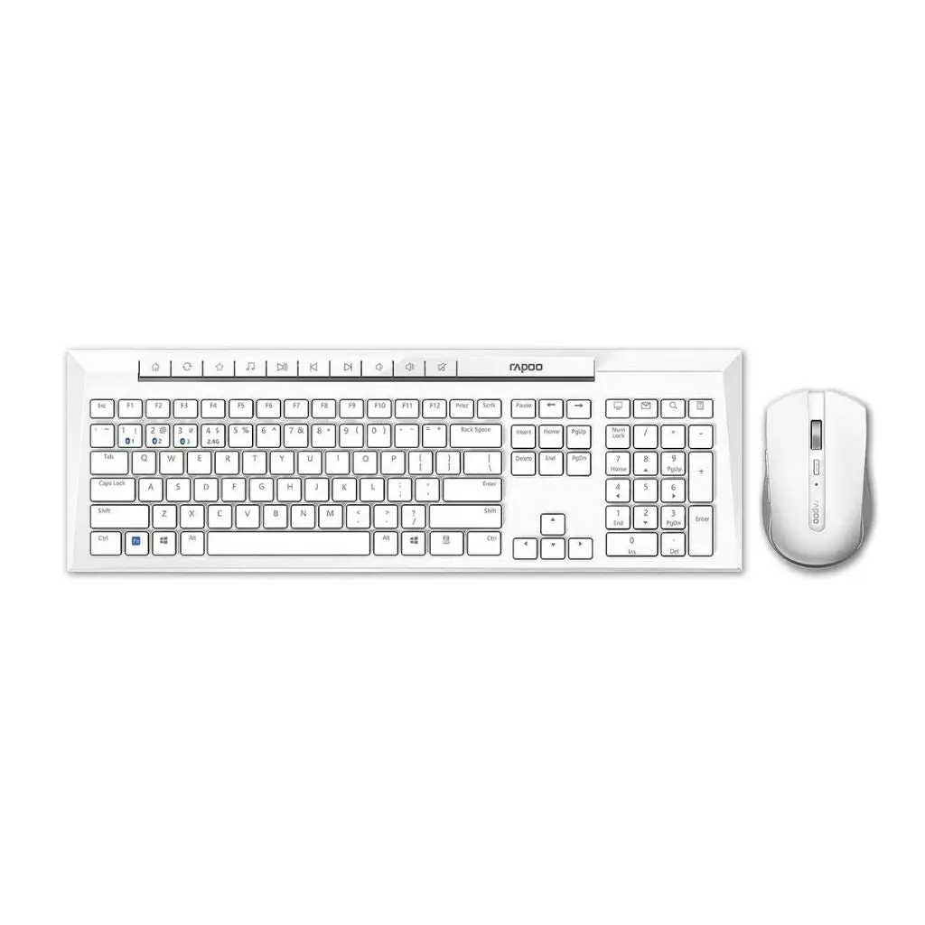 Combo Kit Rapoo 8210M Wireless Keyboard And Mouse - White 1