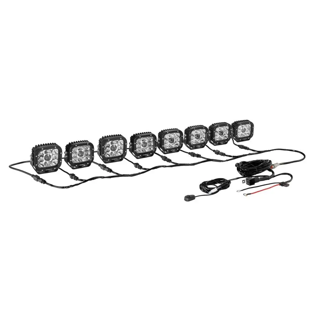 8-Led Pod Light Power Wiring Harness Kit With 2 Pin Dt Plug 1