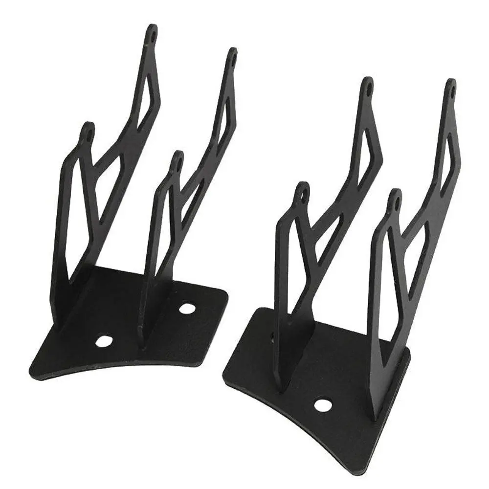 Dual A-Pillar Pods Light Windshield Mount Brackets For Jeep Wrangler 2007-2015 1