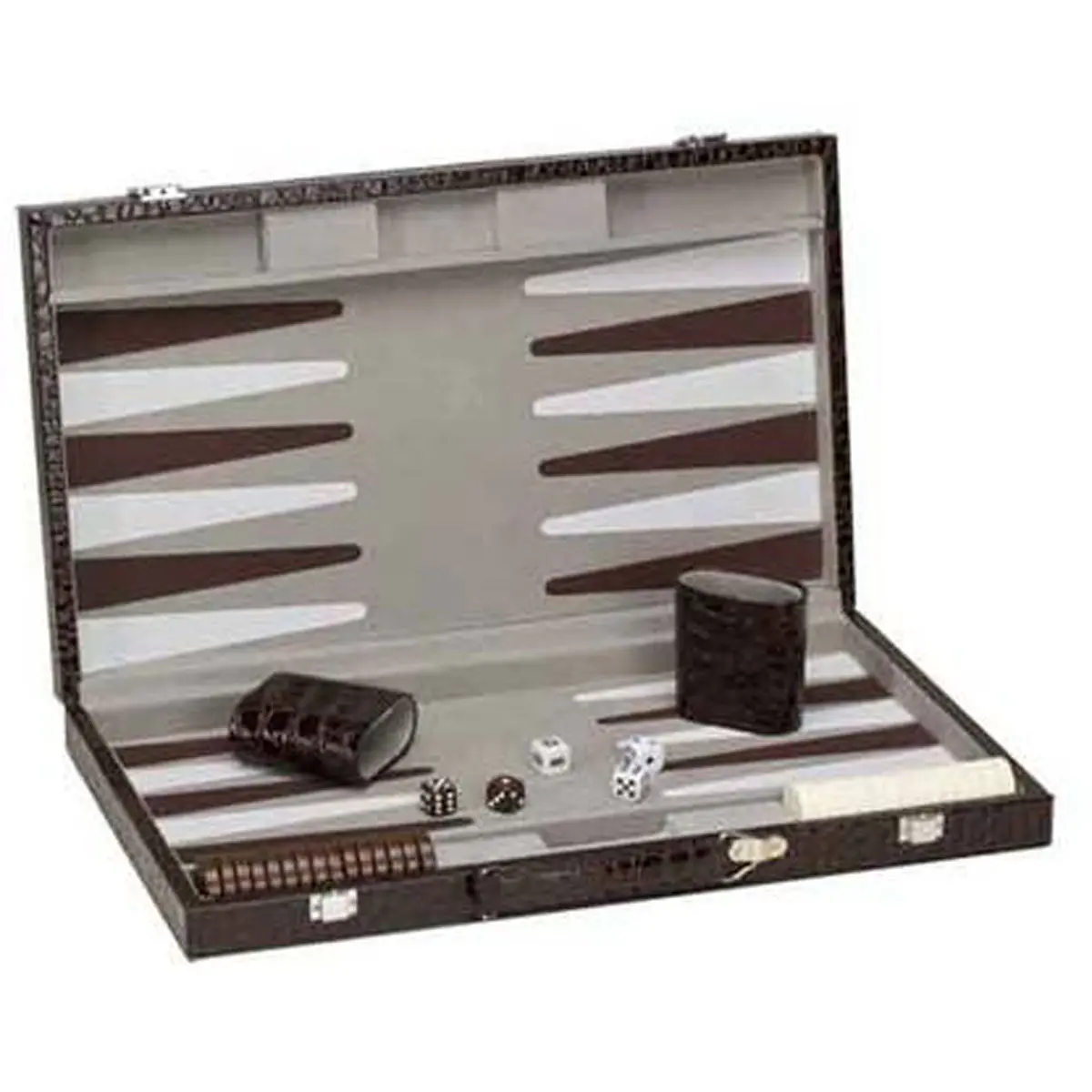 Chh Games 18" Deluxe Alligator Backgammon Set 1
