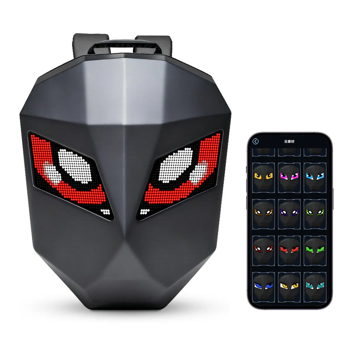 🆕Smart Led Motorcycle Backpack  – Diy Display, Waterproof, Fits Helmet 1