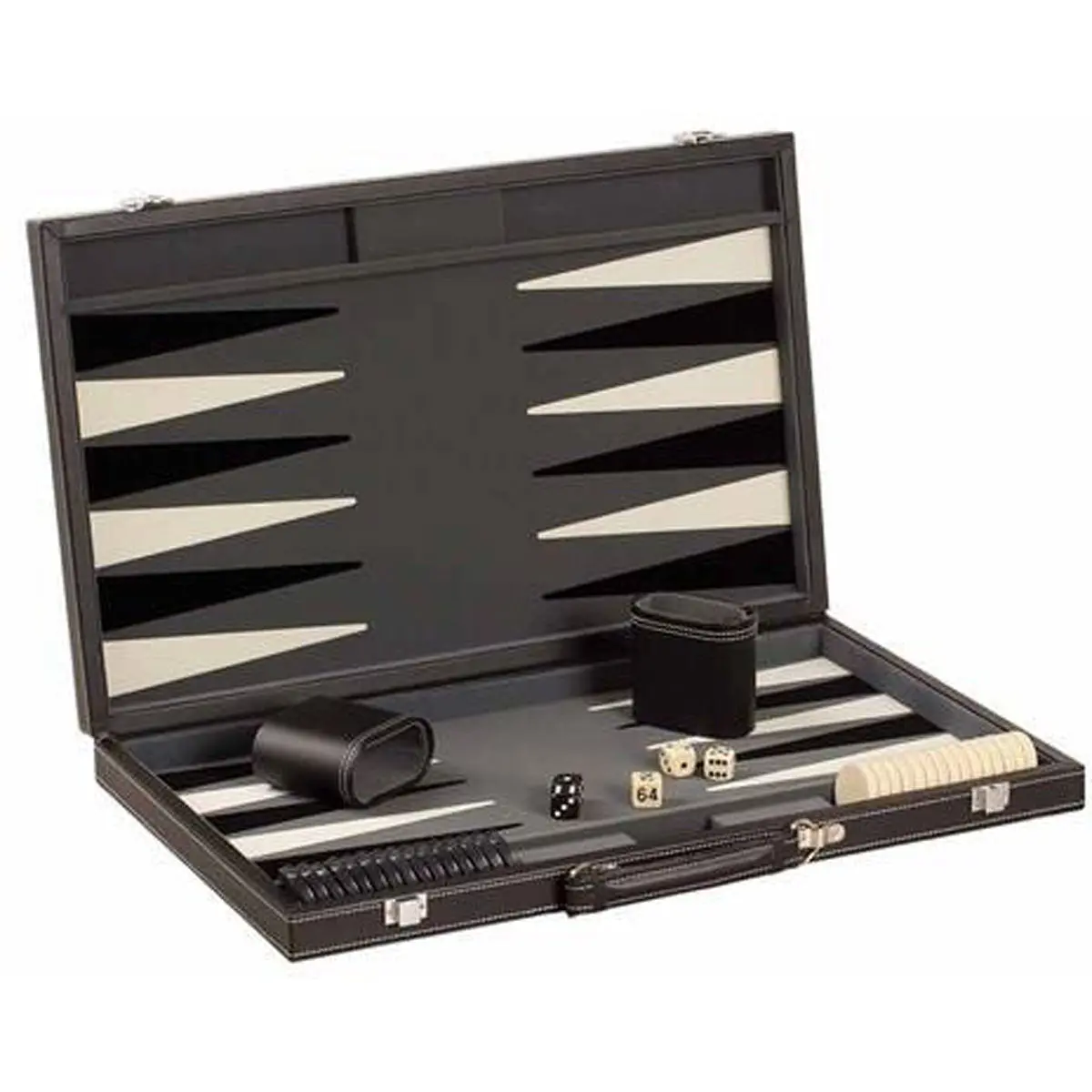 Chh Games 18" Black/White Backgammon Set 1