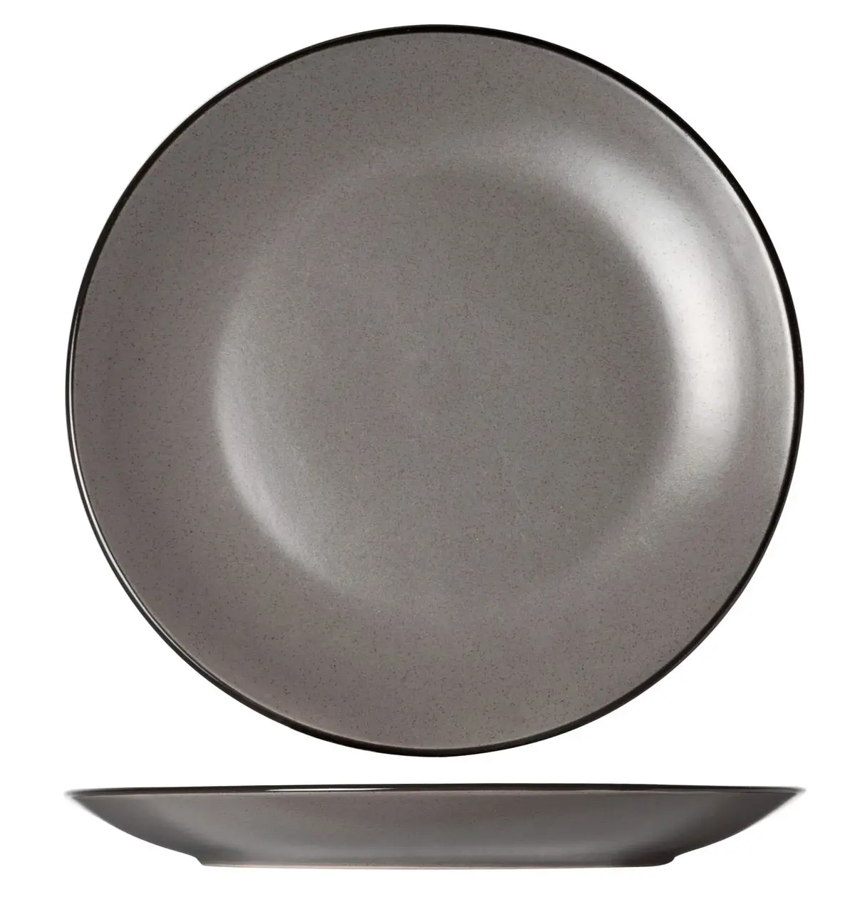Cosy & Trendy Dinerborden Speckle Grijs - Ø 27 Cm - 6 Stuks 1