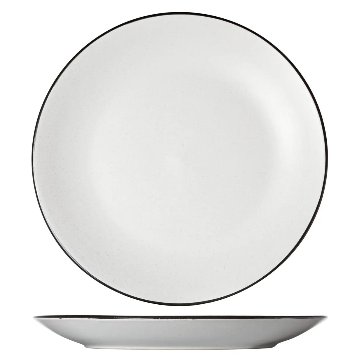 Cosy & Trendy Dinerborden Speckle Wit Ø 27 Cm - 6 Stuks 1