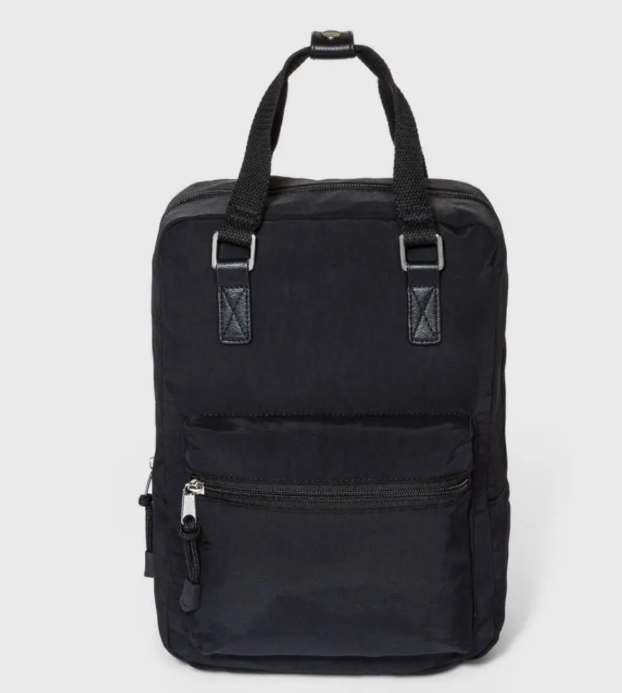 12.3” Square Backpack-Black 1