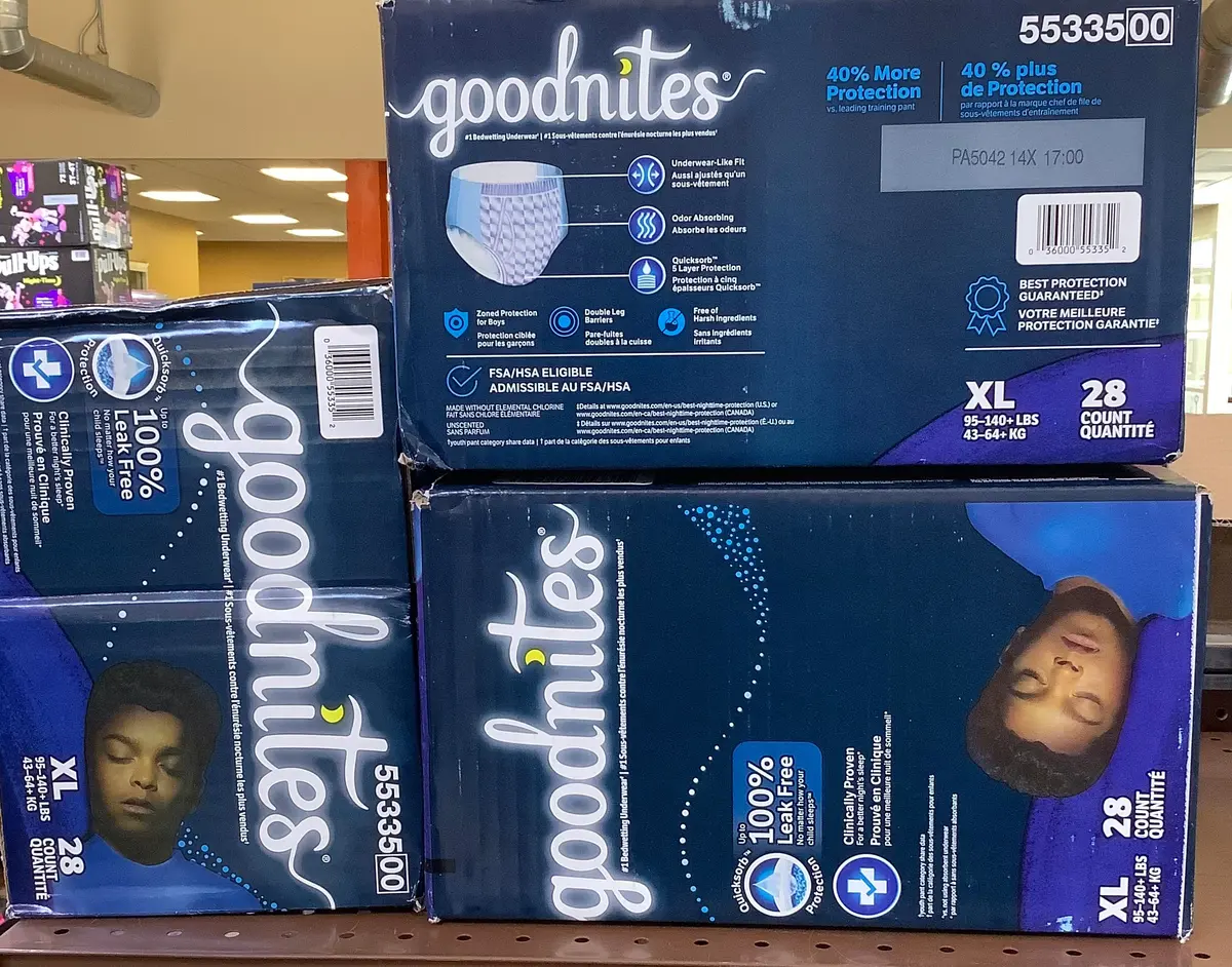 Goodnites Boys' Nighttime Bedwetting Underwear - Xl - 28Ct 1