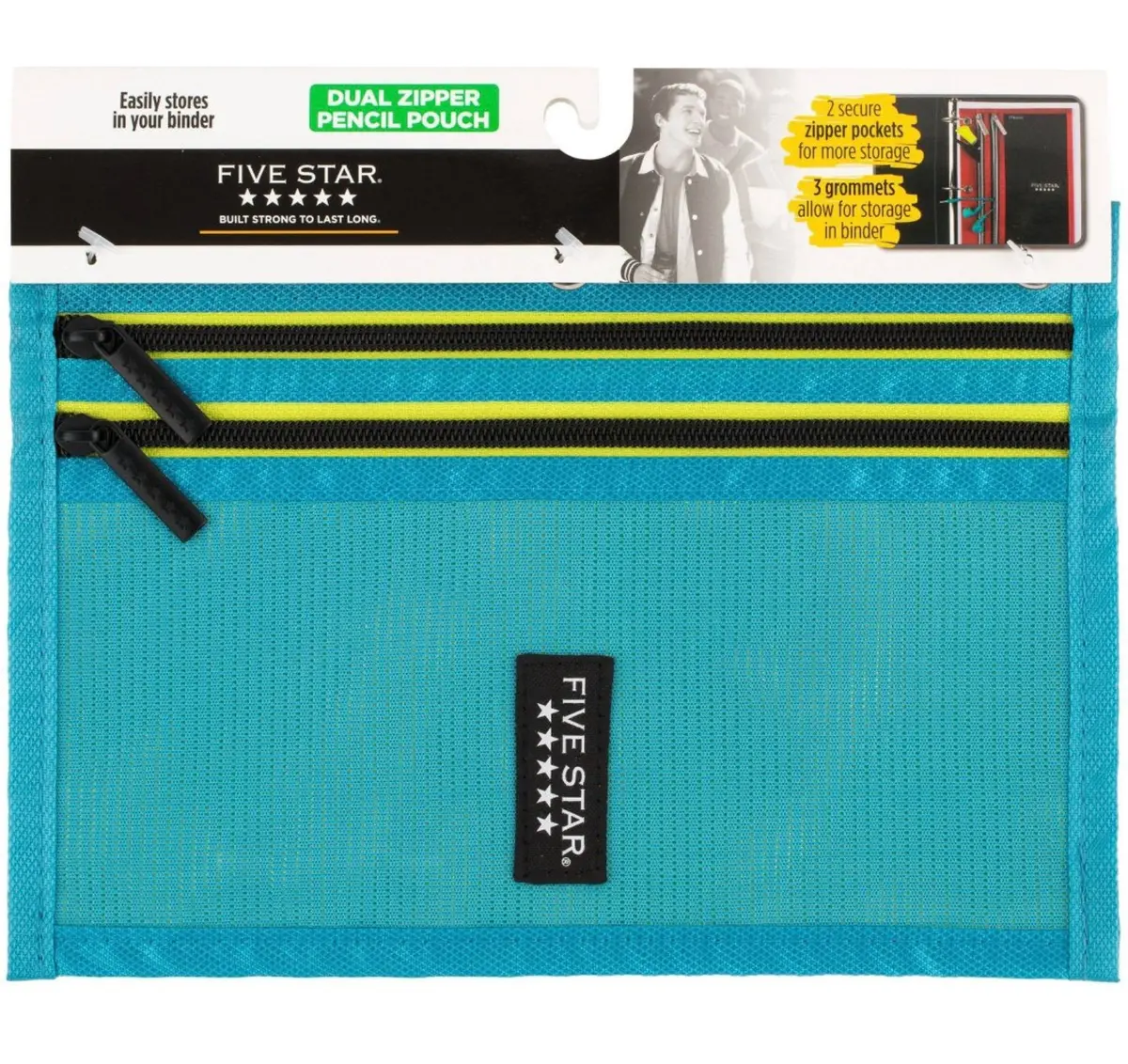Five Star Dual Zipper Pencil Pouch 1