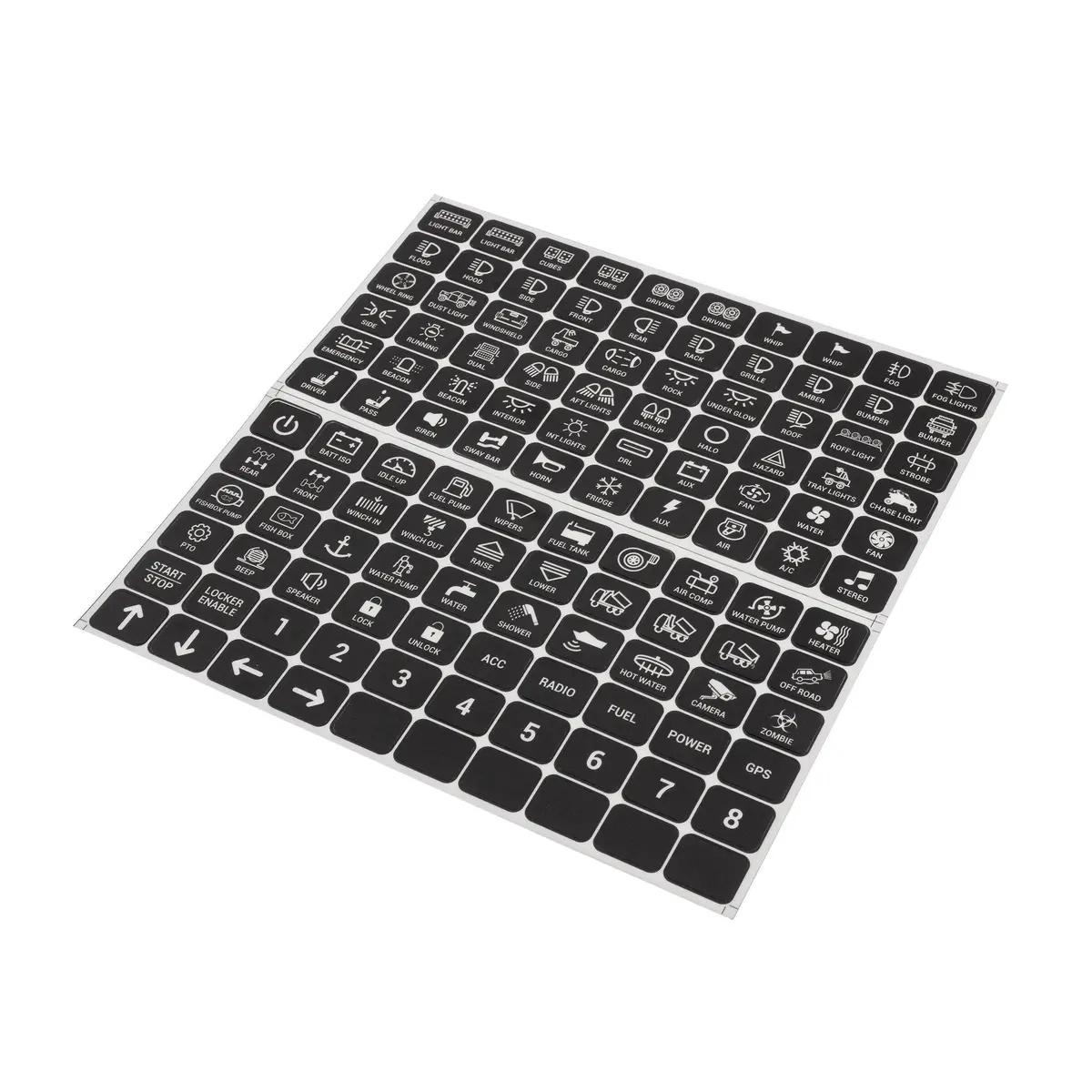 120 Universal Stickers For Ac-1200/Ar-600/Ra80 Xl/Rb80 Xl Switch Panel 1