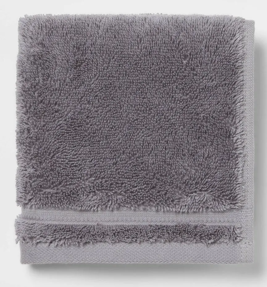 Washcloth - Dark Grey 4Pc 1