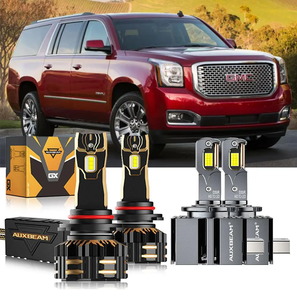 For 2015-2019 Gmc Yukon Hid 9005 D3s Led Headlight Bulbs Bundle 1