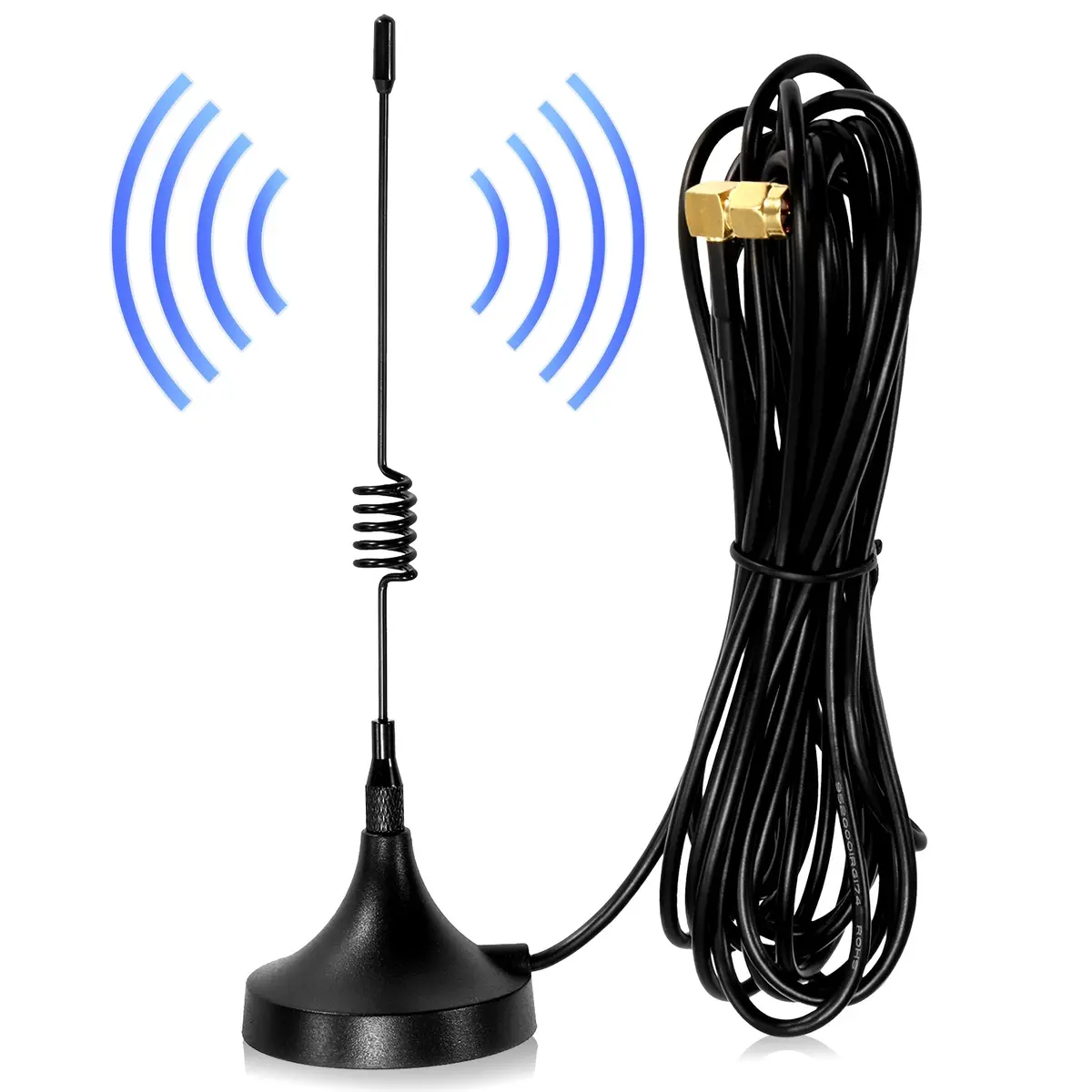 3.6M/12Ft Antenna With Magnetic Base For Wireless Remote Control Switch Panel Rc-800/Ac-800/Ac-1200/As-400/As-600/As-800 1