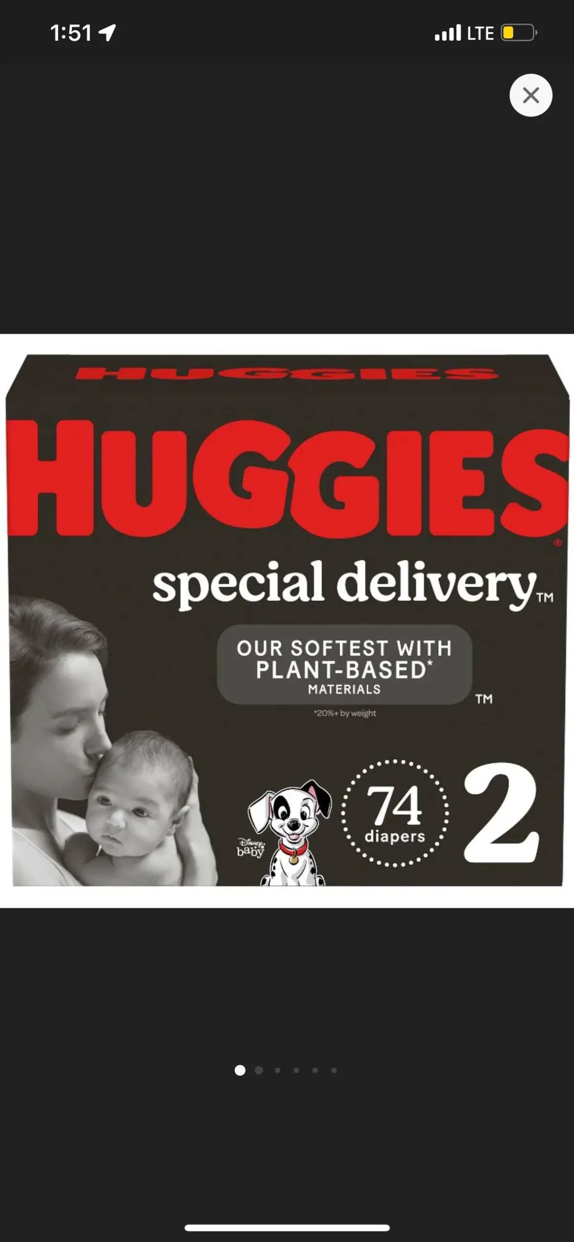 Huggies Special Delivery Hypoallergenic Baby Disposable Diapers Super Pack - Size 2 - 74Ct 1