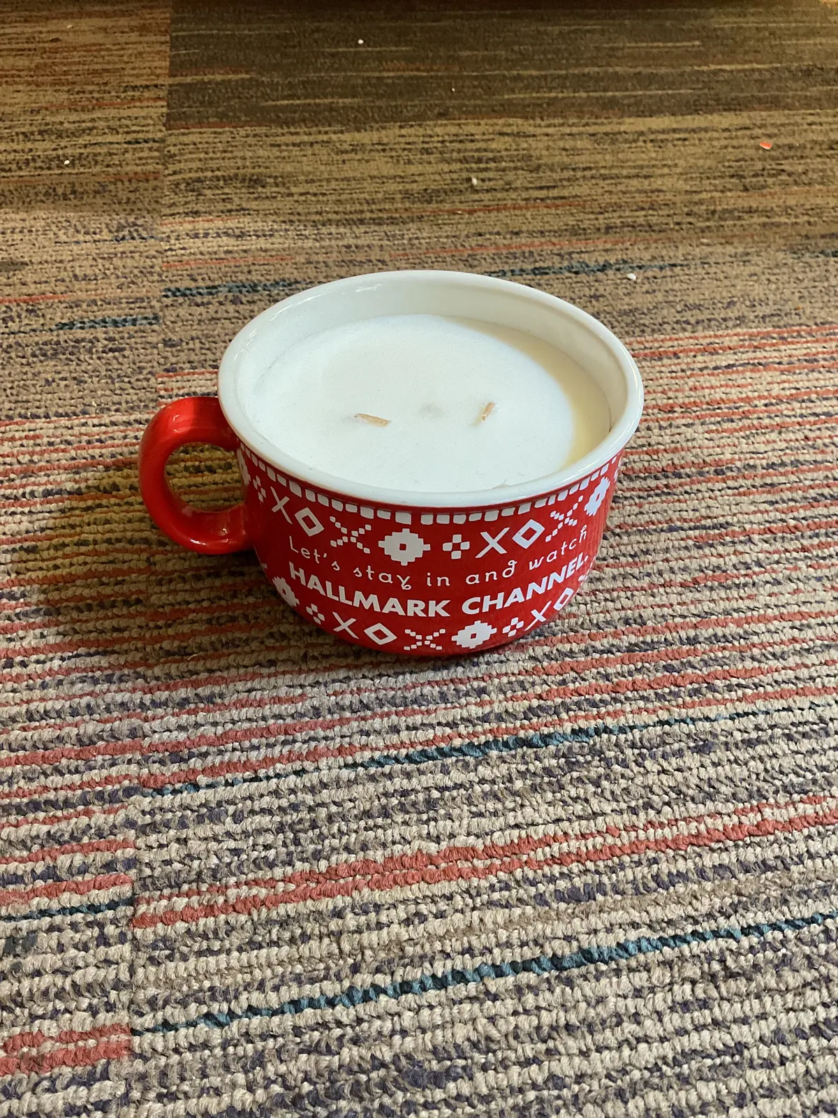 National Brand Christmas Cinnamon Scented Mug 2 Wick Candle 1