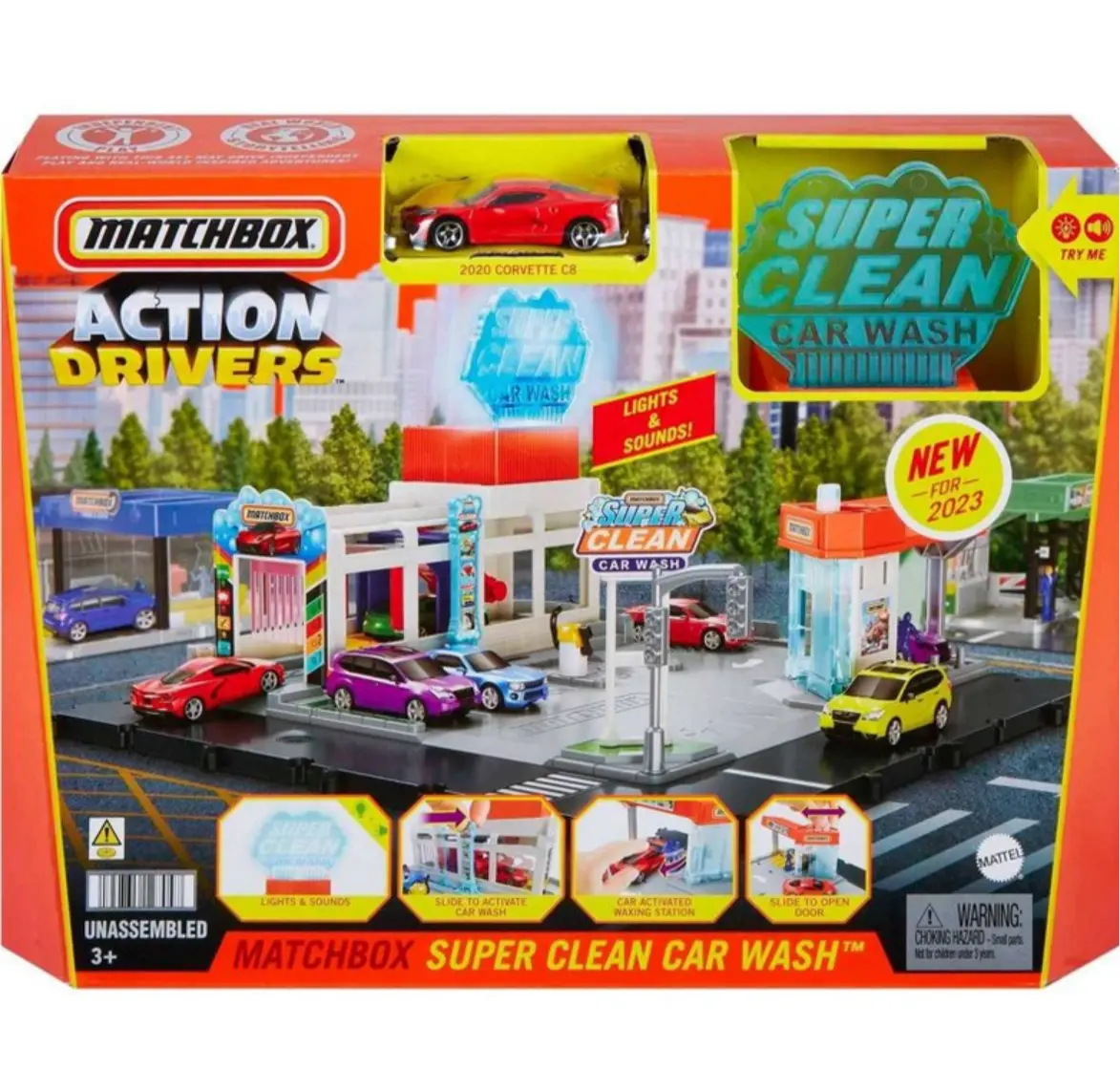 Matchbox Action Drivers Super Clean Car Wash Set 1