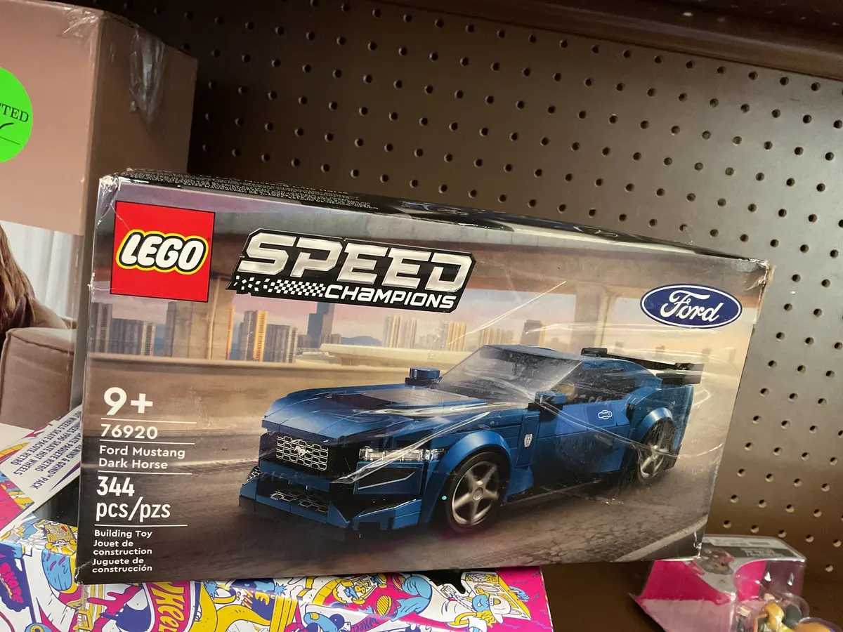 Lego Speed Champions Ford Mustang Dark Horse Sports
Car Toy 76920, Damaged Box 1