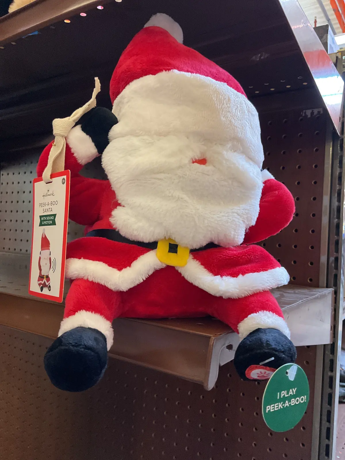 National Brand Christmas Peek-A-Boo Santa W/Sound & Motion 1