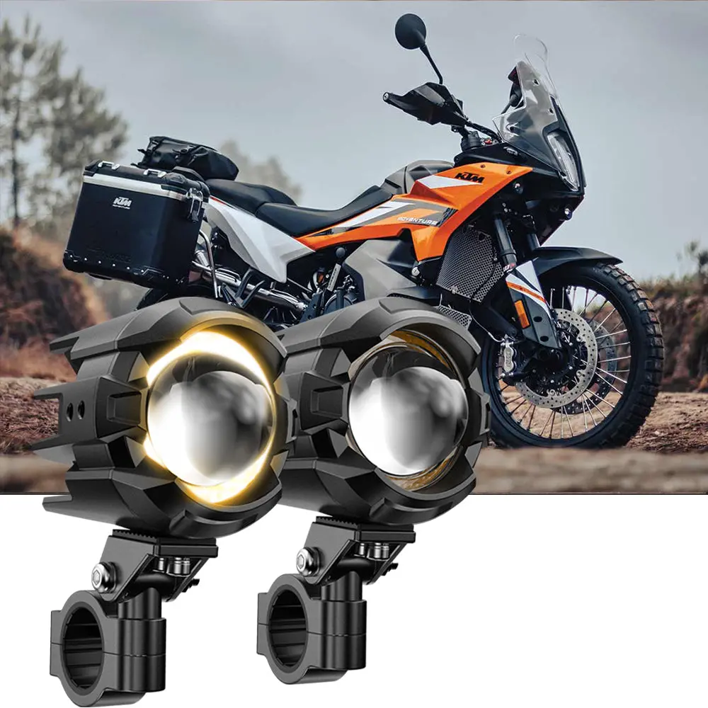 2023 Ktm 890 Adventure Motorcycle Led Spotlight Light 3+5 Light Modes 1