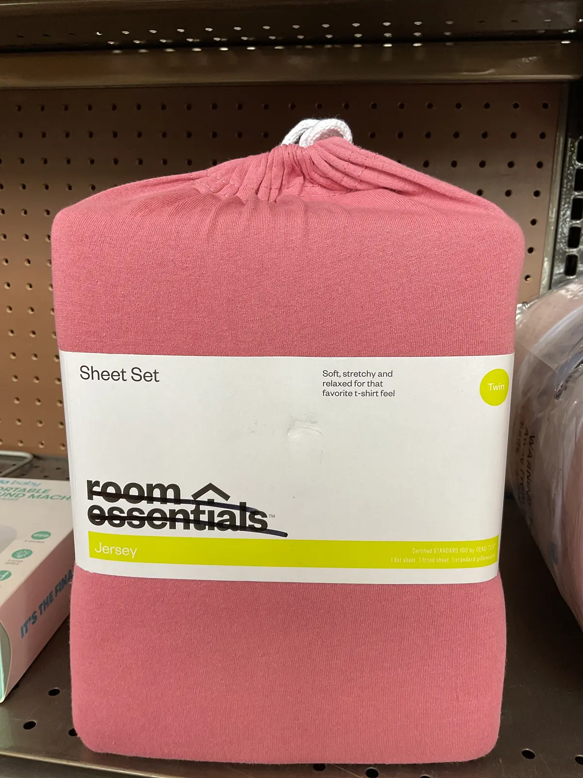 Twin Jersey Sheet Set Pink 1