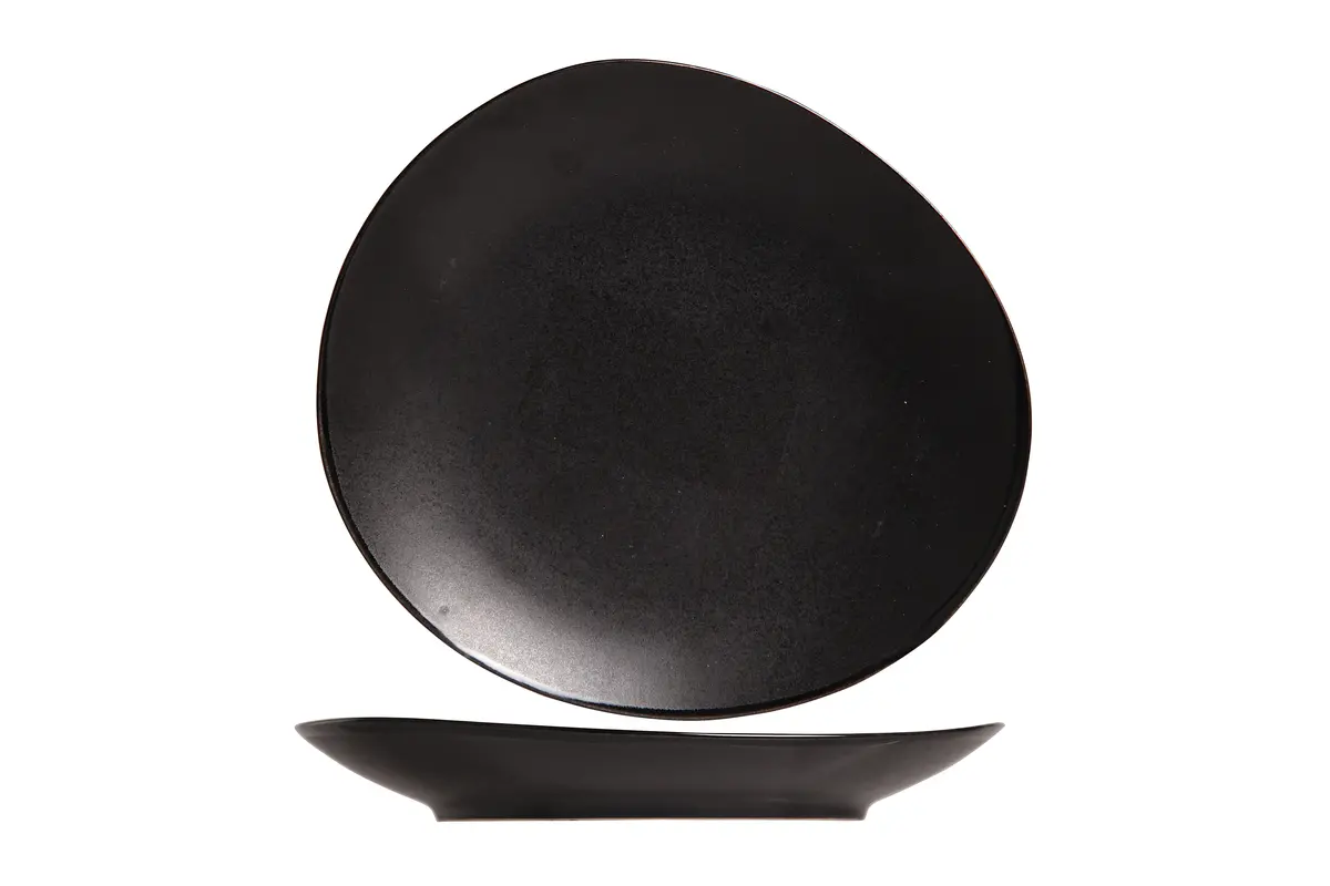 Cosy & Trendy Gebaksbordjes / Kleine Bordjes Vongola Black - 15 X 14 Cm - 4 Stuks 1