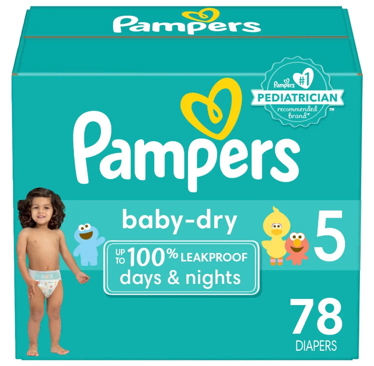 Pampers Baby Dry Diapers Super Pack - Size 5 - 78 Count 1