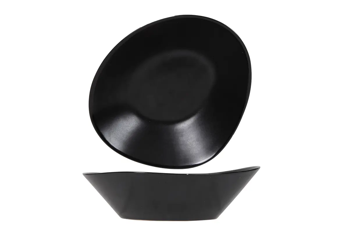 Cosy & Trendy Diepe Borden / Pastaborden Vongola Black - 20 X 17 Cm - 4 Stuks 1