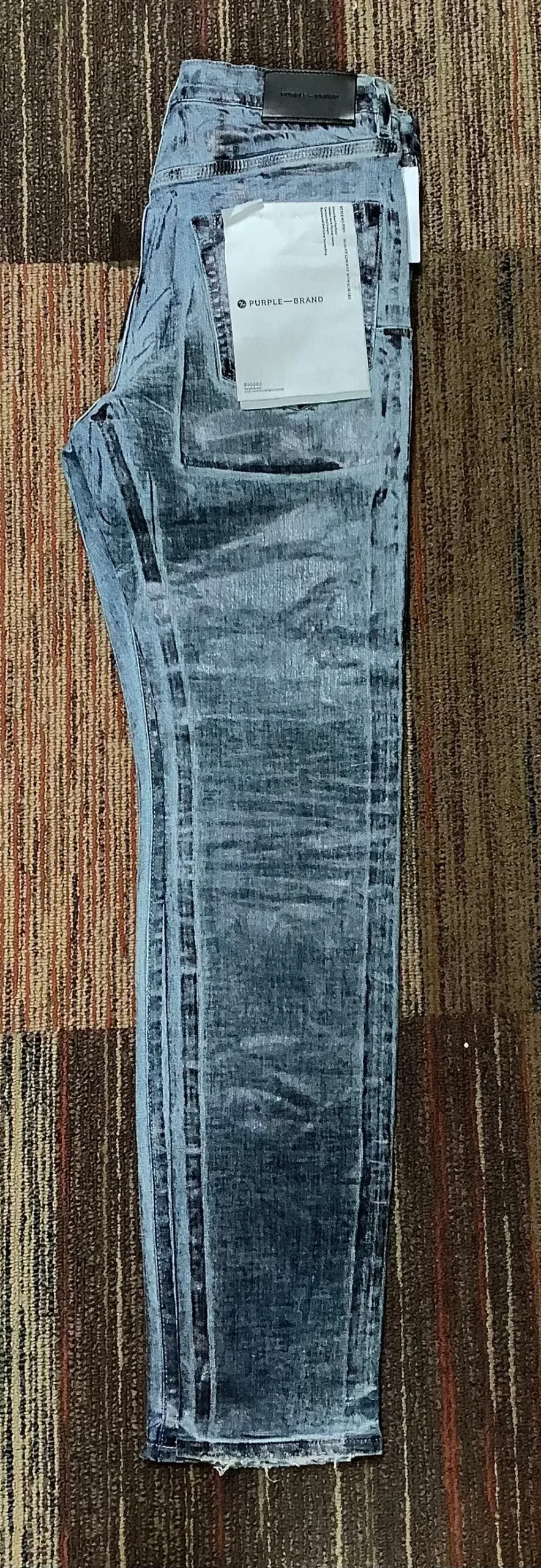 Men’S Purple Brand P001 Indigo X Ray With Black Foil Jeans Size 31 32 1