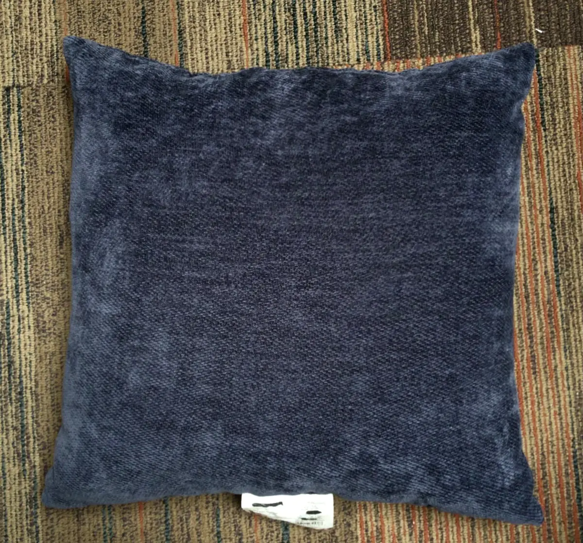Square Throw Pillow - Navy 1