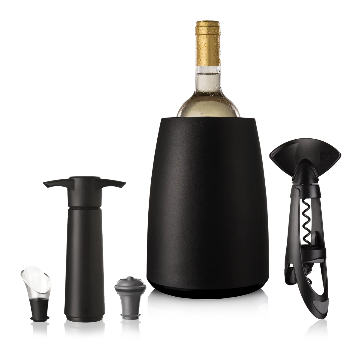 Vacu Vin Wijnset Elegant - Zwart - 5 Delige Set 1