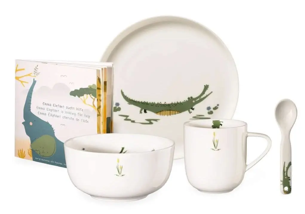 Asa Selection Kinderservies Kids Croco Krokodil 5-Delig 1