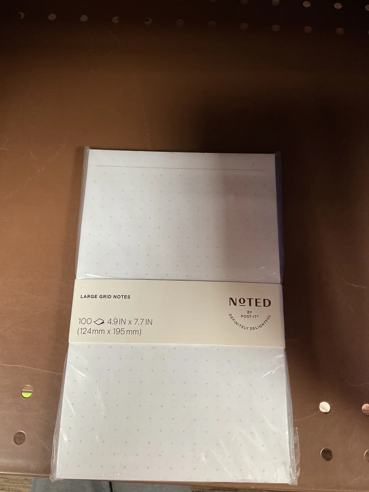 Post-It Noted Grid Pad: 4.9 In. X 7.7 In. (White/Gridded) / 100-
Sheets Per Pad / 1-Pack 1