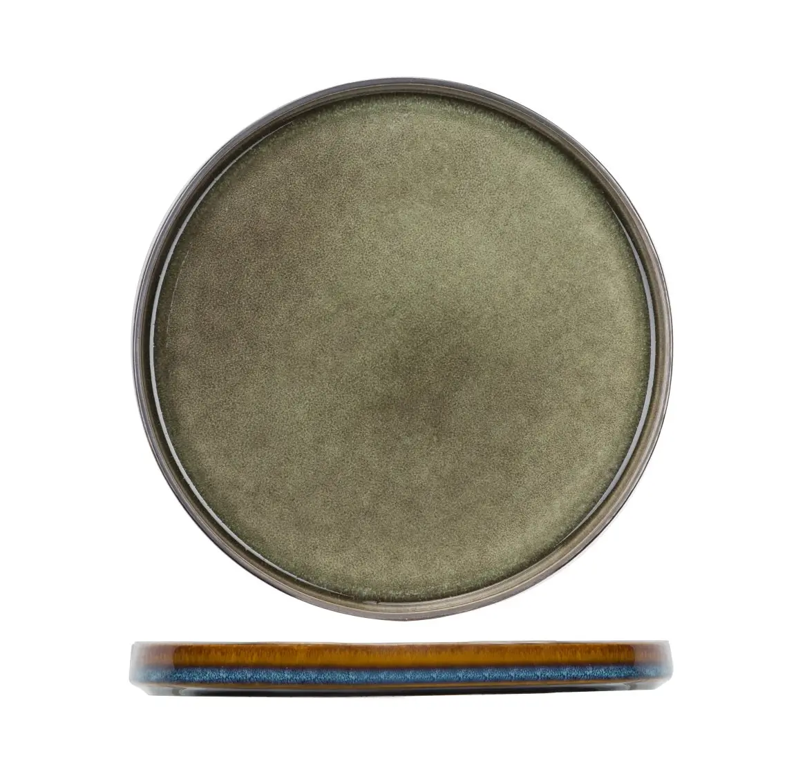 Cosy & Trendy Ontbijtborden / Dessertborden - Quintana Green Ø 22 Cm - 4 Stuks 1