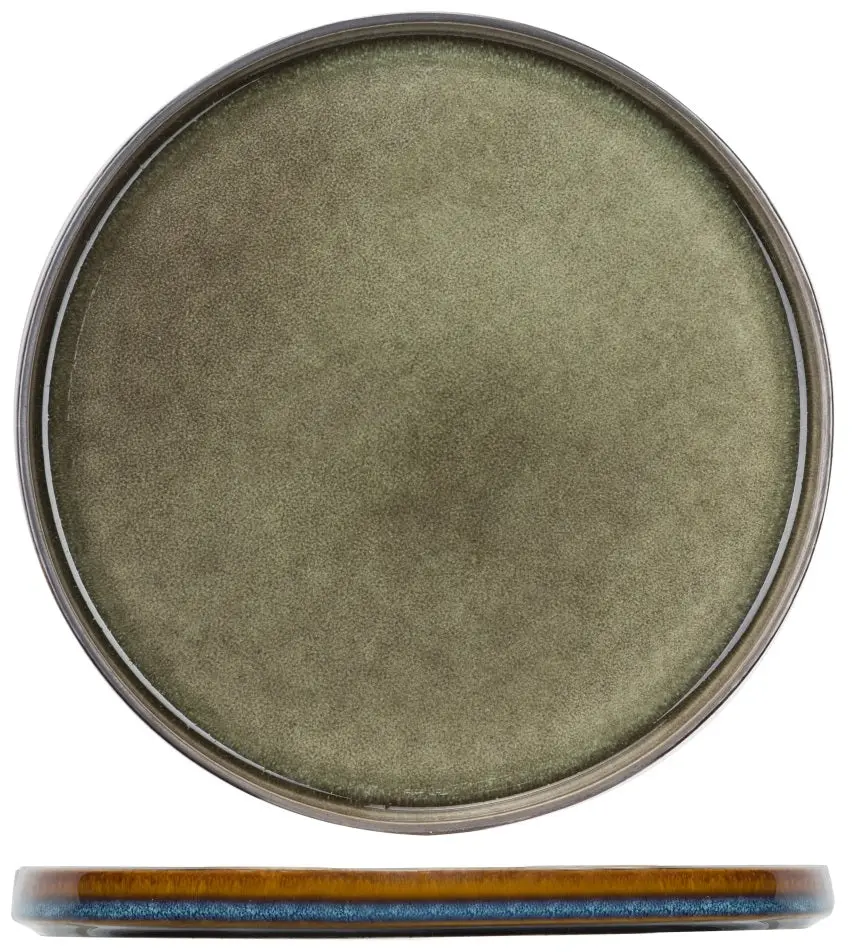 Cosy & Trendy Dinerborden Quintana Green Ø 28 Cm - 4 Stuks 1