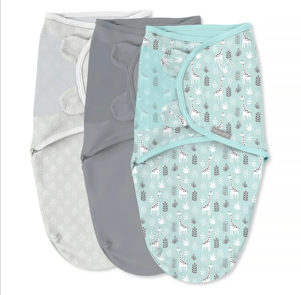 Swaddleme By Ingenuity Original Swaddle Wrap - Our Tall Friends - S/M - 0-3 Months - 3Pk 1