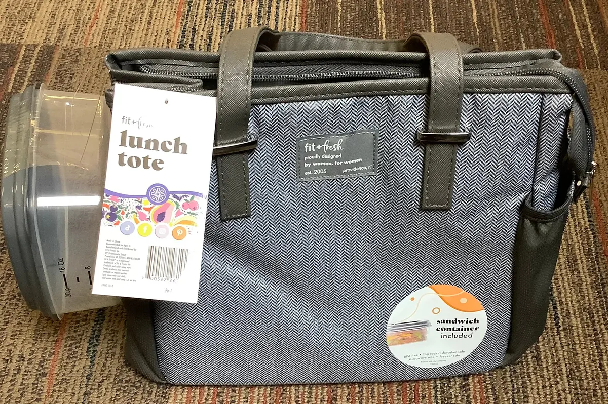 Fit & Fresh Copley Lunch Kit - Gray Tweed 1