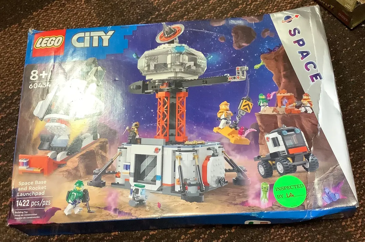 Broken Seal - Lego City Space Base And Rocket Launchpad Set 60434, Damaged Box, As Is 1