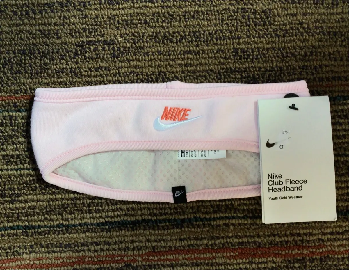 Nike Club Fleece Headband - Youth Light Pink 1