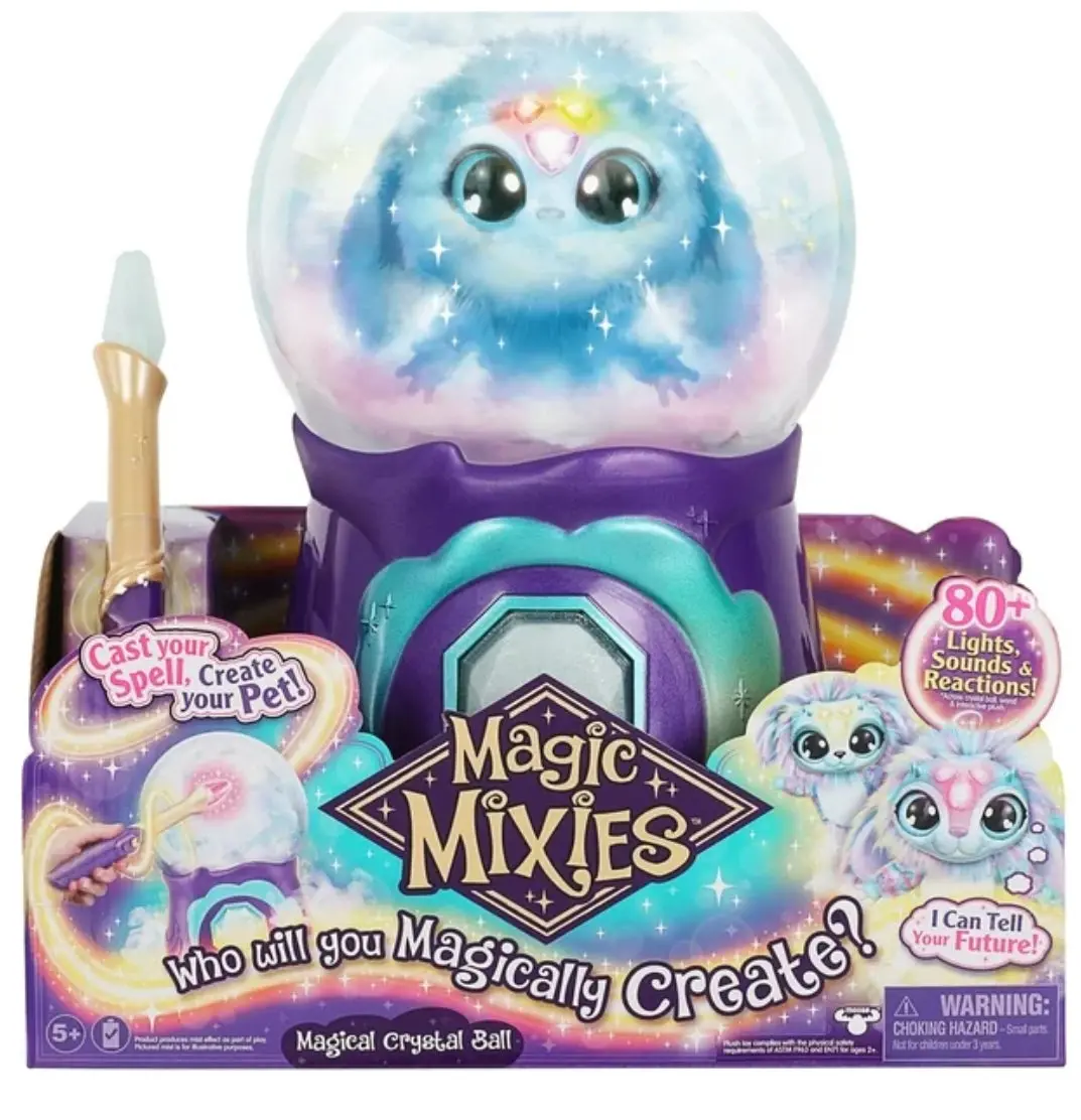 Magic Mixies Magical Misting Crystal Ball With Interactive 8 Inch Blue Plush Toy And 80+ Sounds And Reactions, Small Breeds 1